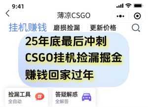 12月年底抓紧最后一个月，用CSGO游戏挂G捡漏掘金賺钱掘金，一部手机轻松日入5张+【揭秘】-八爪鱼资源库