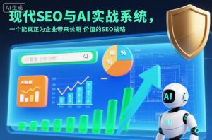 现代SEO与AI实战系统，一个能真正为企业带来长期价值的SEO战略（英语+中文字幕）-八爪鱼资源库