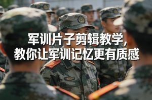 军训片子剪辑教学，教你让军训记忆更有质感-八爪鱼资源库