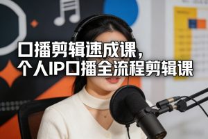 口播剪辑速成课，个人IP口播全流程剪辑课-八爪鱼资源库