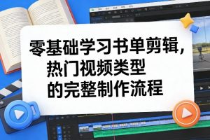 零基础学习书单剪辑,热门视频类型的完整制作流程(更新2026)-八爪鱼资源库