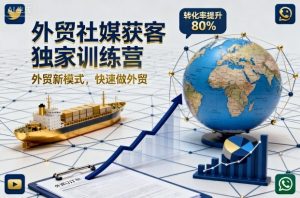外贸社媒获客独家训练营,外贸新模式,快速做外贸(更新26年2月)-八爪鱼资源库