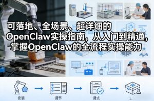 可落地、全场景、超详细的OpenClaw实操指南，从入门到精通，掌握OpenClaw的全流程实操能力-八爪鱼资源库
