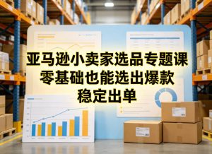 亚马逊小卖家选品专题课，零基础也能选出爆款，稳定出单-八爪鱼资源库