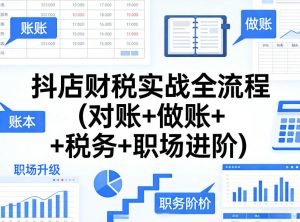 抖店财税实战全流程(对账+做账+税务+职场进阶)-八爪鱼资源库