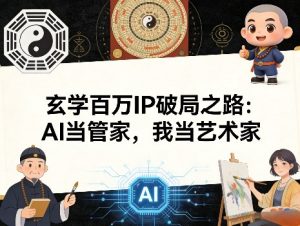 玄学百万IP破局之路：AI当管家，我当艺术家-八爪鱼资源库