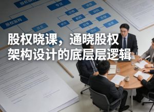 股权晓课，通晓股权架构设计的底层逻辑-八爪鱼资源库