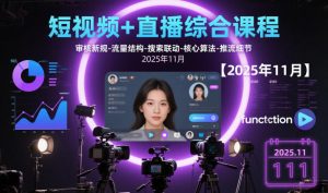 短视频+直播综合课程，审核新规-流量结构-搜索联动-核心算法-推流细节【更新3月】-八爪鱼资源库