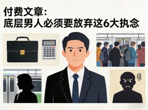 付费文章：底层男人必须要放弃这6大执念-八爪鱼资源库
