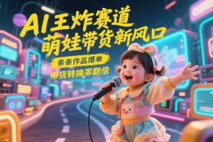 AI王炸赛道,萌娃带货新风口,条条作品爆单,带货转换率翻倍,核心逻辑拆解-八爪鱼资源库