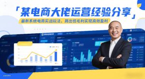 某电商大佬运营经验分享,最新系统电商实战玩法,跳出低毛利实现高效盈利(更新)-八爪鱼资源库