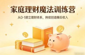 家庭理财魔法训练营，从0-1建立理财体系，持续创造睡后收入-八爪鱼资源库
