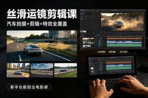 大叔丝滑运镜剪辑课，汽车拍摄+剪辑+特效全覆盖，新手也能拍出电影感-八爪鱼资源库