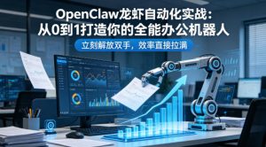 OpenClaw龙虾自动化实战:从0到1打造你的全能办公机器人,立刻解放双手,效率直接拉满-八爪鱼资源库