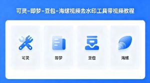 可灵–即梦–豆包–海螺视频去水印工具带视频教程-八爪鱼资源库