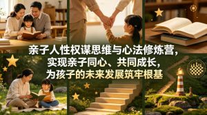亲子人性权谋思维与心法修炼营，实现亲子同心、共同成长，为孩子的未来发展筑牢根基【音频】-八爪鱼资源库