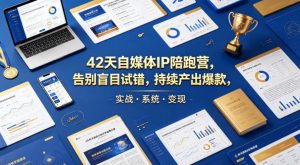 42天自媒体IP陪跑营，告别盲目试错，持续产出爆款，实战·系统·变现（更新2026）-八爪鱼资源库