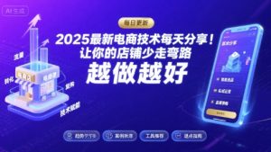 2026最新电商技术每天分享，让你的店铺少走弯路，越做越好(更新26年04月)-八爪鱼资源库