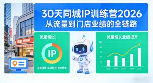 30天同城IP训练营2026年，从流量到门店业绩的全链路-八爪鱼资源库