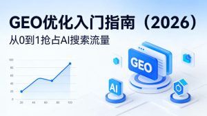 【最新】GEO优化入门指南(2026),从0到1抢占AI搜索流量-八爪鱼资源库