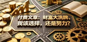 付费文章：财富大洗牌，我该选择，还是努力？-八爪鱼资源库