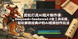 武松打虎AI短片制作课：Deepseek+Seedance2.0全工具实操，轻松解锁经典IP的AI视频创作玩法-八爪鱼资源库