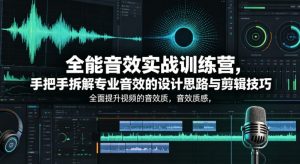 全能音效实战训练营，手把手拆解专业音效的设计思路与剪辑技巧，全面提升视频的音效质感-八爪鱼资源库