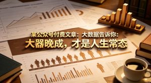 某公众号付费文章：大数据告诉你：大器晚成，才是人生常态-八爪鱼资源库