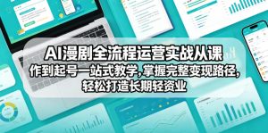 AI漫剧全流程运营实战课从创作到起号一站式教学，掌握完整变现路径，轻松打造长期轻资产副业-八爪鱼资源库