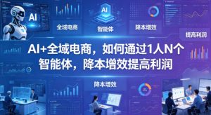 AI+全域电商，如何通过1人N个智能体，降本增效提高利润-八爪鱼资源库