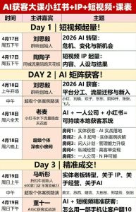 AI获客大课小红书+IP+短视频3天2夜线下课，用最真实的一线案例，最前沿的AI工具，最有效的流量打法（完整版）-八爪鱼资源库