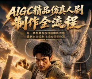 AIGC精品仿真人剧豢龙人全流程制作解析2026,国风仿真人创作+打斗剧情+人设编排,一站式AI短剧入门-八爪鱼资源库