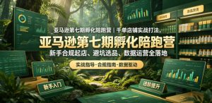 亚马逊第七期孵化陪跑营｜千单店铺实战打法，新手合规起店、避坑选品、数据运营全落地-八爪鱼资源库