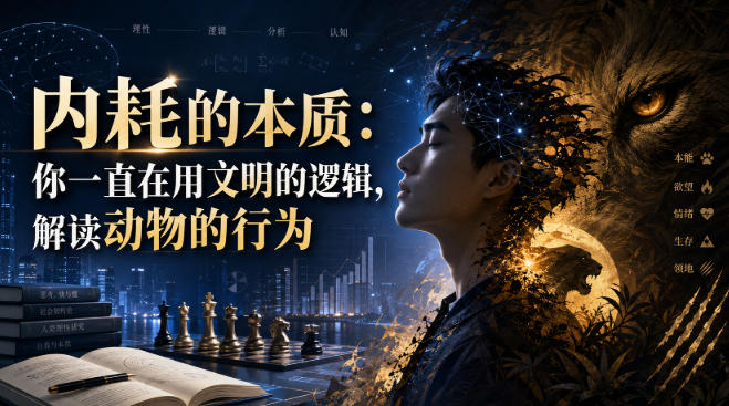 付费文章：内耗的本质：你一直在用文明的逻辑，解读动物的行为-八爪鱼资源库