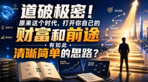 公众号灏泽异谈付费文：道破极密！原来这个时代，打开你自己的财富和前途，有如此清晰简单的思路？！-八爪鱼资源库