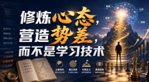 付费文章：修炼心态，营造势差，而不是学习技术-八爪鱼资源库