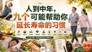 付费文章:人到中年,九个可能帮助你延长寿命的习惯-八爪鱼资源库