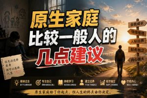 付费文章:给原生家庭比较一般人的几点建议-八爪鱼资源库