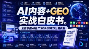 AI内容+GEO实战白皮书,全面掌握AI量产SOP与GEO分发机制【文档】-八爪鱼资源库